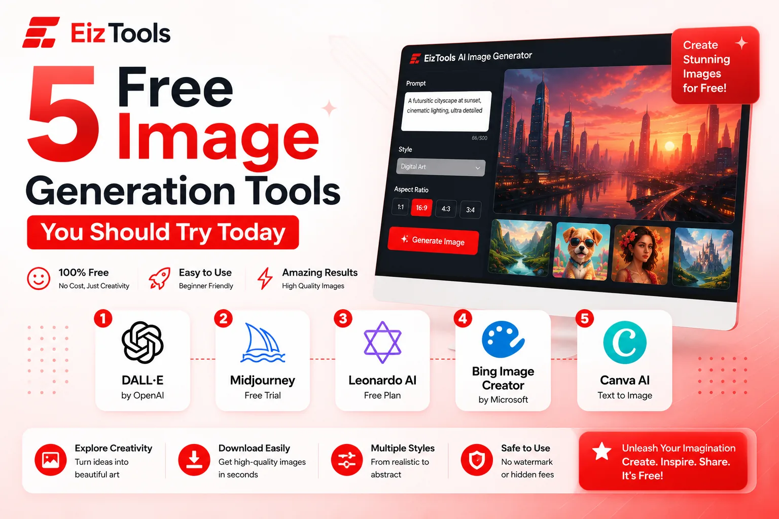 5 Free Image Generation Tools You Should Try Today