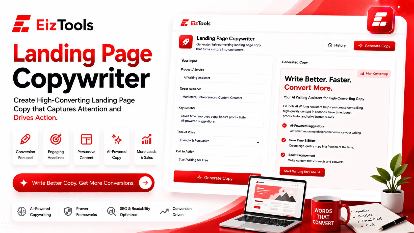 Landing Page Copywriter — AI landing page copywriter