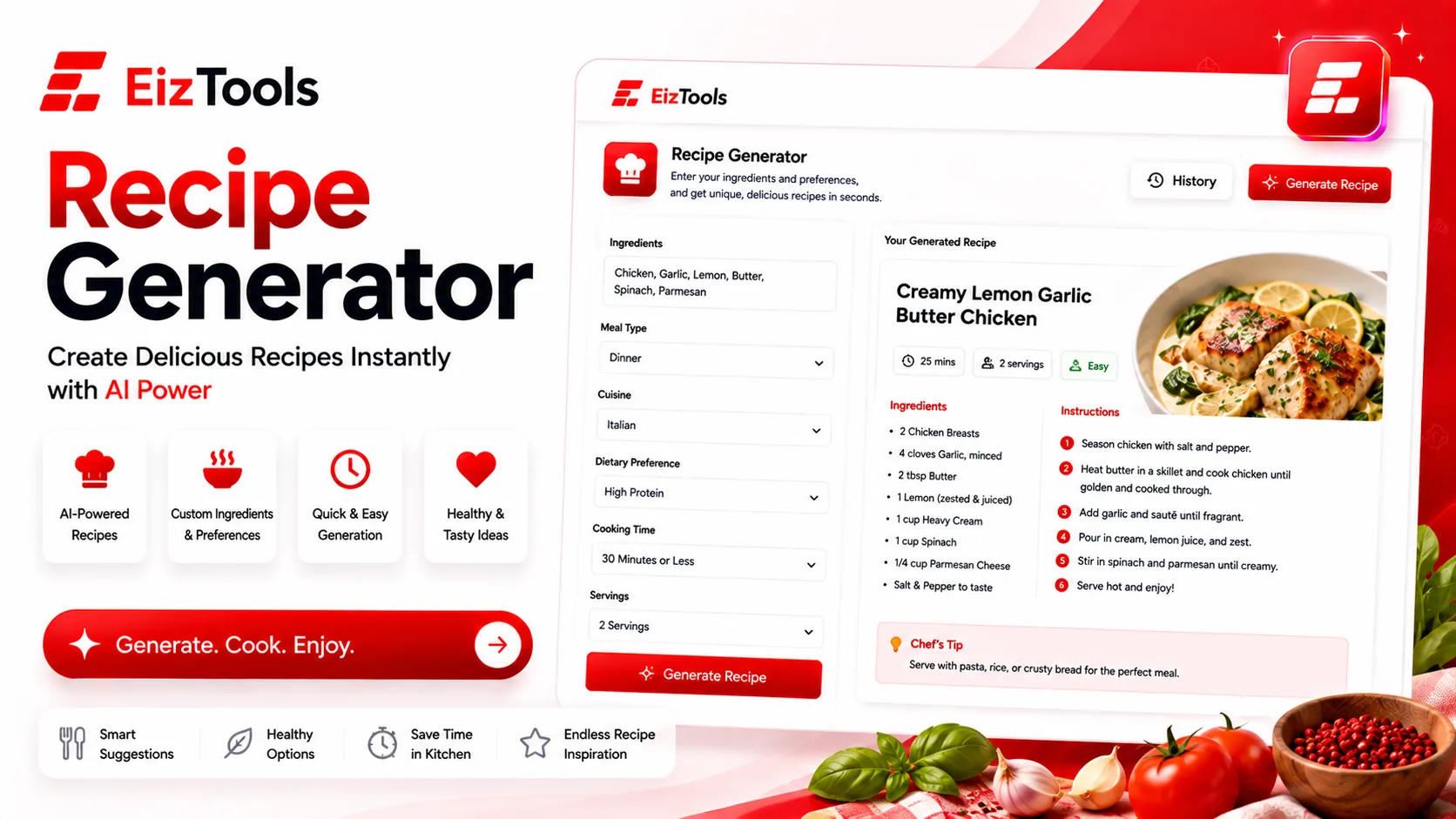 Recipe Generator — Recipes from your ingredients