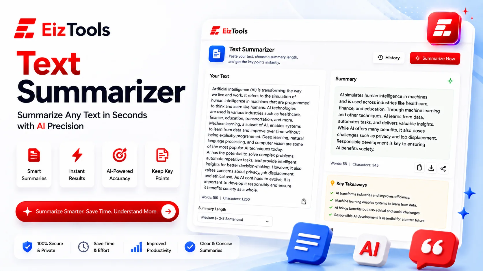 Text Summarizer — Shorter reads, clearer ideas